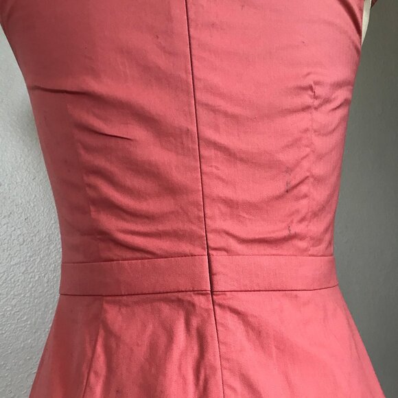 JCREW Salmon colored dress Size 0 (Sm) with pockets - Picture 6 of 12